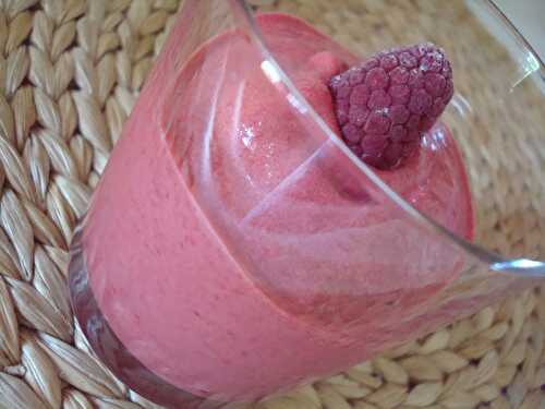 Sorbet framboise en 5 minutes sans sorbetière, le top