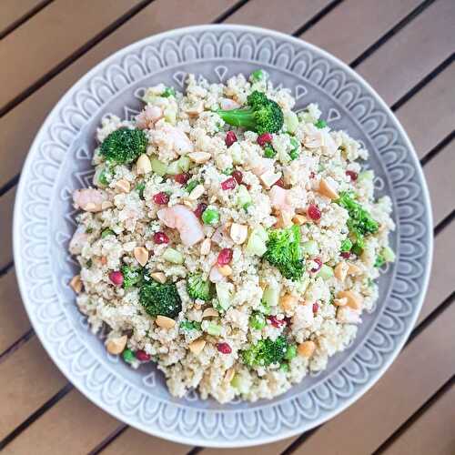 Taboulé vert aux crevettes de Cyril Lignac dans Tous en cuisine