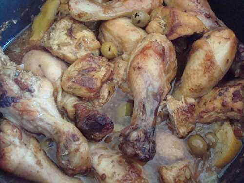 Tajine de poulet aux citron confits (Maroc)