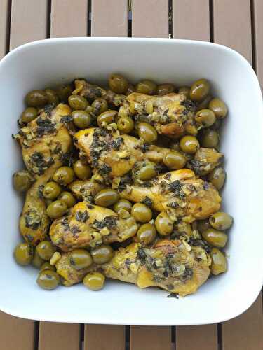 Tajine de Poulet aux olives