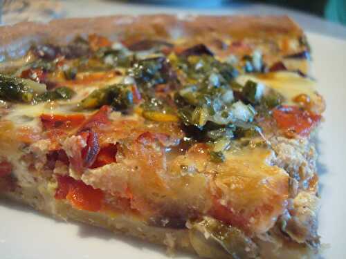 Tarte aux légumes du sud à la gremolata