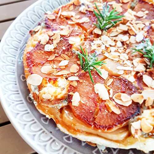 Tatin de navet au miel et chèvre (Cathytutu, amap, de saison)