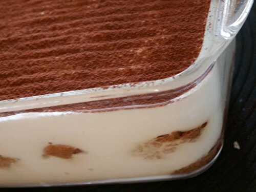 Tiramisu allégé, testé et approuvé