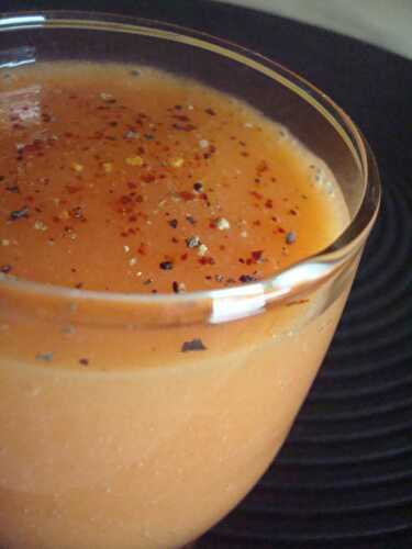 Velouté épicé mangue/tomate(Avantages, spécial cuisine minceur)
