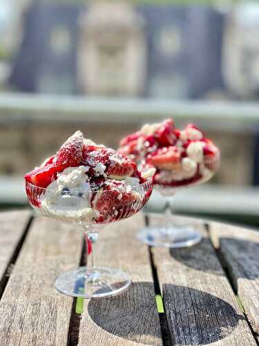 Eton mess aux figues et fraises, Cyril Lignac, Tous en cuisine