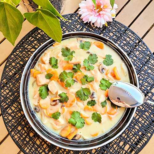 Blanquette de veau de Cyril Lignac, tous en cuisine, avec ma version saumon, roux au lait de coco