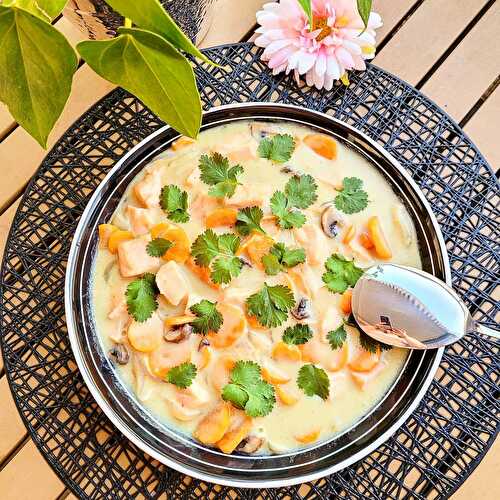 Blanquette de veau de Cyril Lignac, tous en cuisine, avec ma version saumon, roux au lait de coco