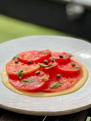 Tomates en salade, sauce tonnato, Cyril Lignac, Tous en cuisine