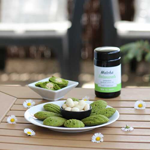 Madeleines crousti-fondante et healthy au thé matcha Botanicals