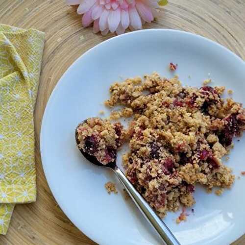 Crumble sans gluten aux cranberries (Cyril Lignac)