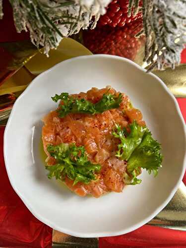 Tartare de saumon au gingembre et à la clémentine