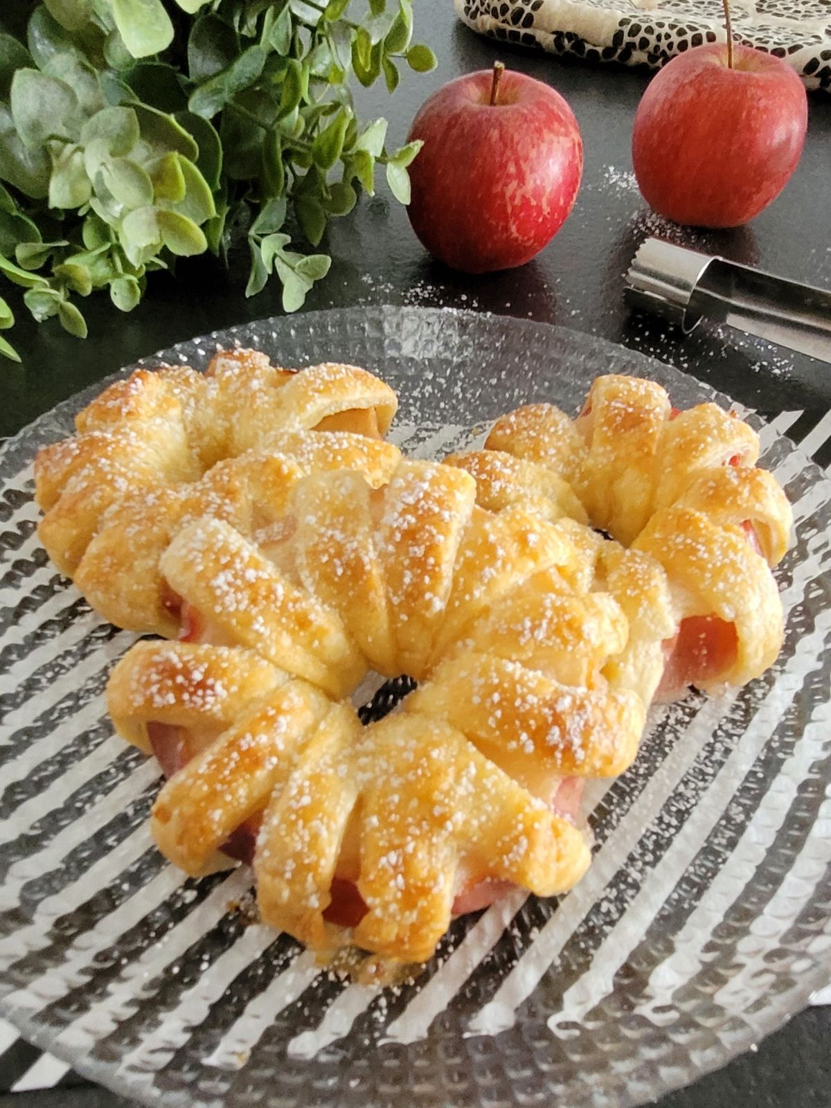 ...Pommes feuilletées comme des pompons... (Cathytutu)
