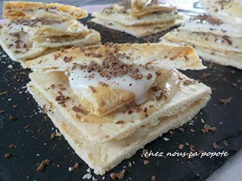 Mille feuille végétalien.