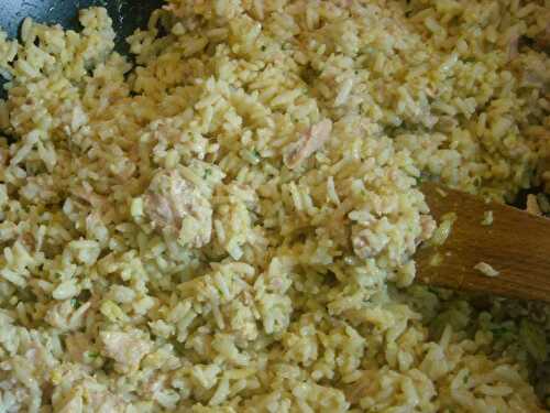 Riz/quinoa cuisiné au thon et aux épices.... - Chez nous ça popote....recettes gourmandes, bio et végé!