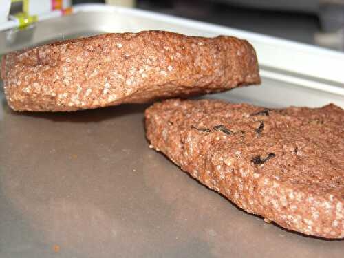 Sablés au cacao et thé sans oeufs.