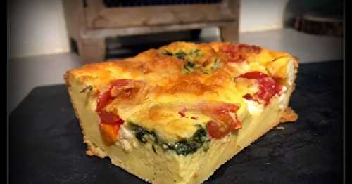 Clafoutis salé tomates et fêta