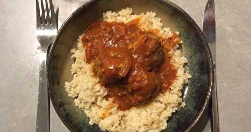 Curry de boulette de boeuf