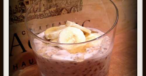 Porridge avoine et graines de chia à la chataîngne