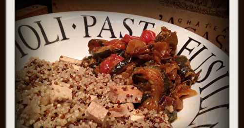 Quinoa fumé et ratatouille express