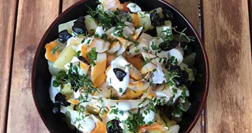 Salade de Haddock aux pommes de terre et aux olives