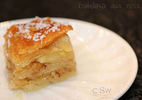 Baklava aux noix