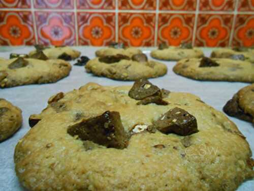 Cookies au toblerone et aux noisettes