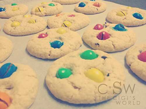 Cookies aux pépites de chocolat et m&m’s