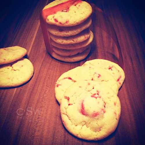 Cookies aux pralines roses