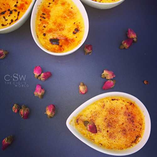 Crème brûlée à la rose