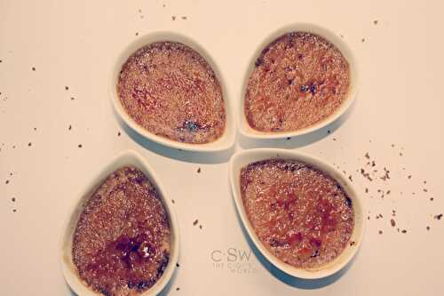 Crème brûlée au café