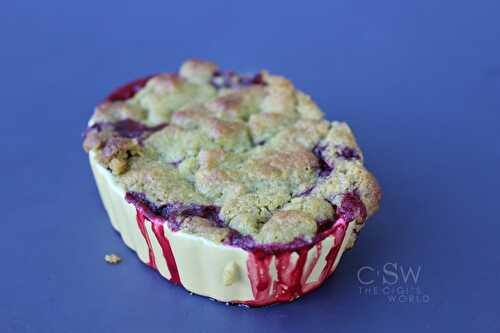 Crumble de fruits rouges & pâte de pistache