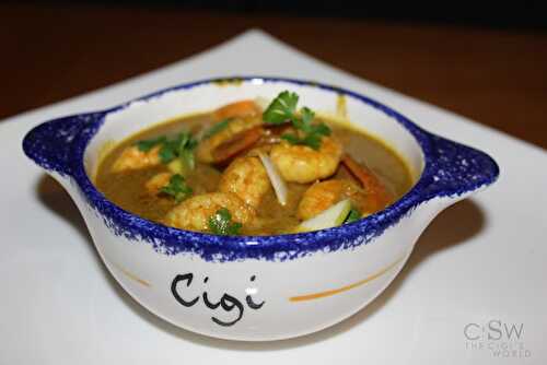 Curry de crevettes au lait de coco de Cyril Lignac