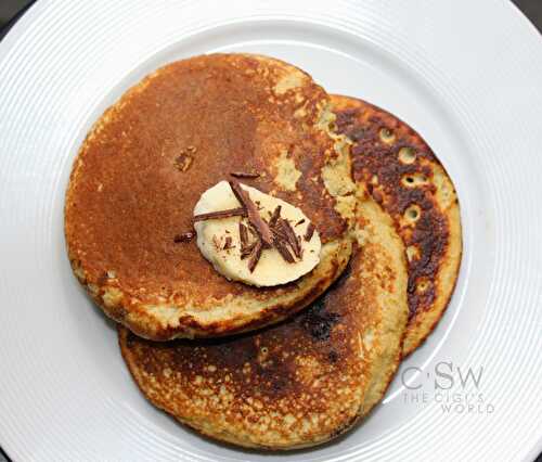 Pancakes à la banane et à la Whey vanille