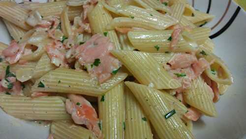 Penne au saumon