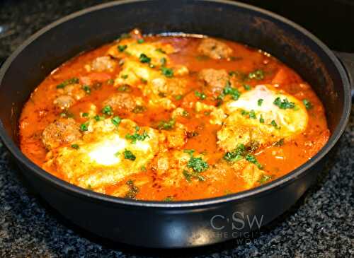 Tajine de kefta aux oeufs