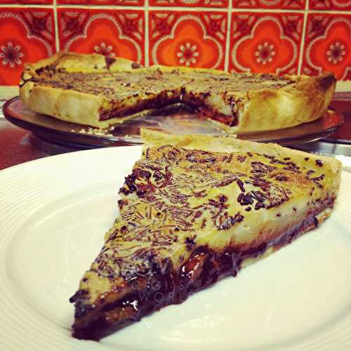 Tarte aux poires & chocolat