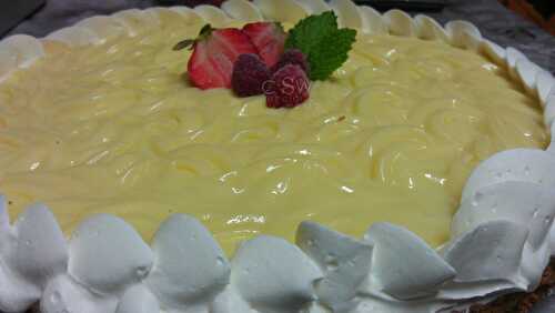 Tarte citron passion framboise