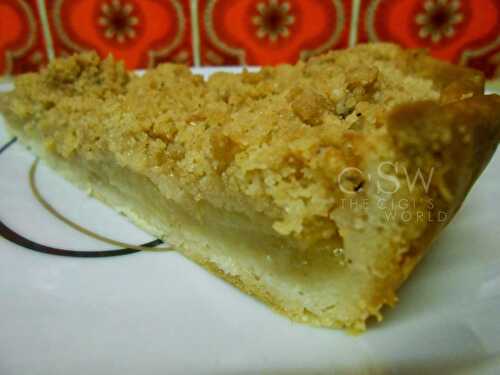 Tarte crumble pomme cannelle