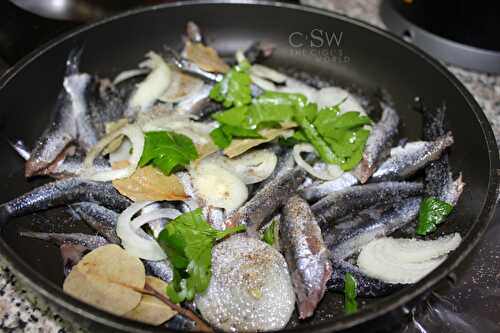 Tava’da hamsi [anchois à la poêle]