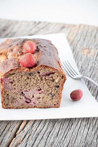 Banana bread aux fraises|Citronelle and Cardamome