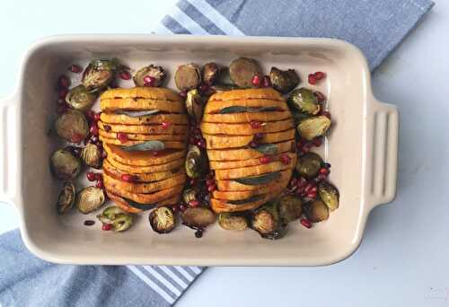 Courge Butternut façon hasselback