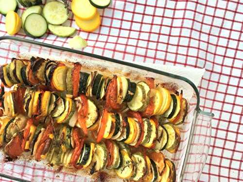 Légumes d'été - Tian aux courgettes et tomates