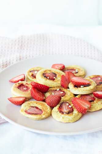 Pancakes moelleux aux fraises sans sucre | Citronelle and Cardamome