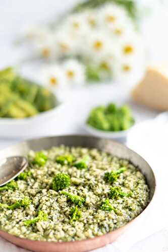 Risotto aux pousses de brocolis (cime di rape)