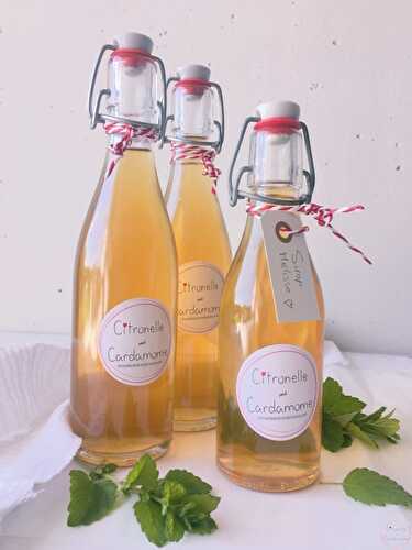 Sirop de mélisse du potager | Citronelle and Cardamome