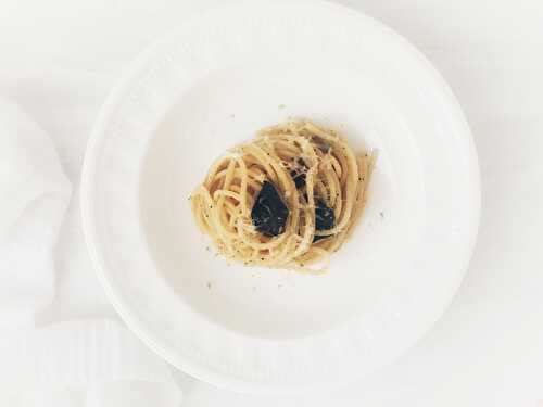 Spaghetti à la sauge et au lime - Citronelle and Cardamome