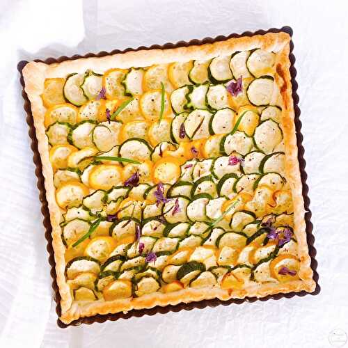 Tarte fine courgette ricotta | Citronelle and Cardamome