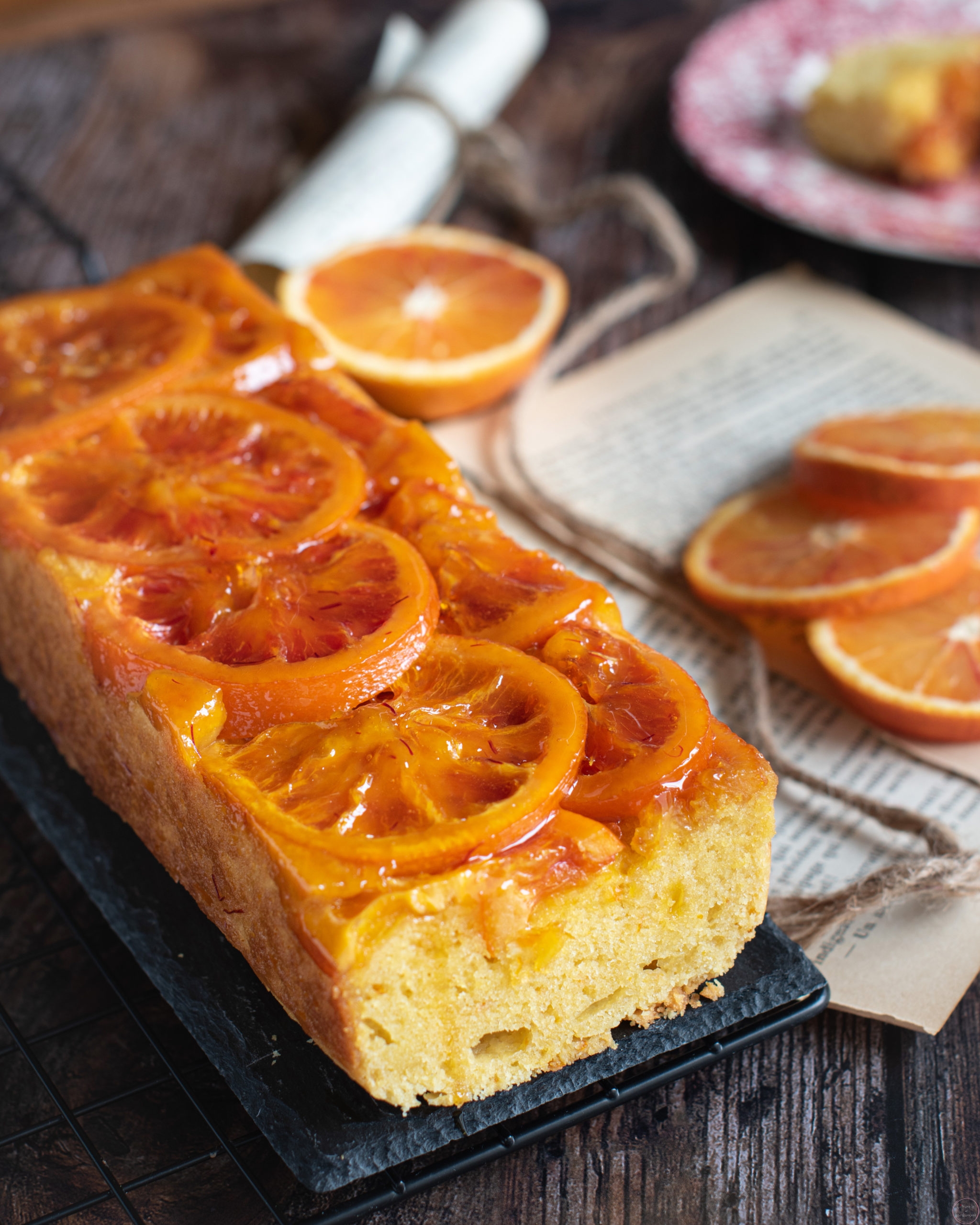 CAKE RENVERSE AUX ORANGES SANGUINES PARFUME AU SAFRAN