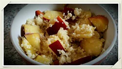 Couscous Sucré à la Nectarine