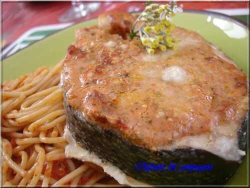 Darnes de saumon rose à l'Italienne